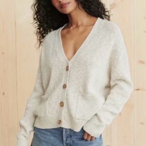 Jenni Kayne Cream Textured Knit Cardigan